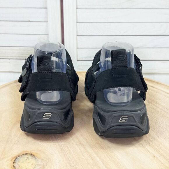 Skechers D Lites 2.0 Cool Cosmos Sport Strap Sandals Black Womens 10 - Picture 7 of 13